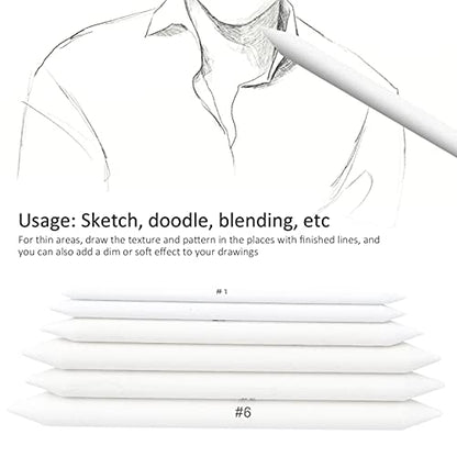 Shading Tools for Drawing, Blending Stumps and Tortillions Set Drawing Pencils for Artists Student Sketch Drawing Tools Markers
