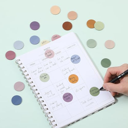 Mr. Pen- Round Transparent Sticky Notes, 1.1” Diameter, 14 Pads, 560 Sheets - color: Organic Modern, size: 560 pcs
