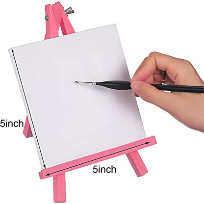 12 Pcs Mini Stretched Canvas for Painting, 3/4/5/6 Inch Blank Profile Square Painting Canvas Small Professional Paint Canva for Kids and Art Supplies for Acrylics, Oils - size: 3 Inches, 4 Inches, 5 Inches, 6 Inches