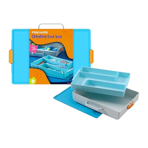 Fiskars Kids Creating Toolbox, Portable Art Storage Organizer - style: Creating Toolbox