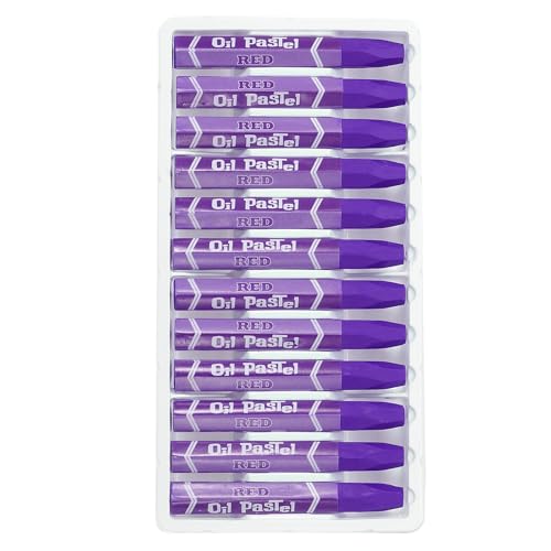 PATIKIL Purple Oil Pastels, 48Pcs Soft Oil Crayons Pastels Stick Vibrant and Creamy Art Supplies Bulk for Artists Beginners Art Painting Drawing Blending Graffiti Gallery - color: Purple