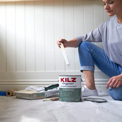 KILZ Original Low Odor Primer, Interior, 1 Quart - size: 32 Fl Oz (Pack of 1)