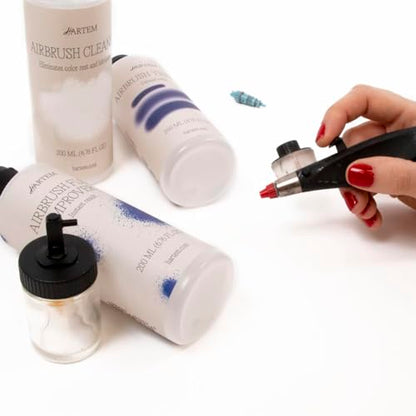 Hartem - Airbrush Flow Improver 200 ml (6.76 Fl Oz) with Anti-Spill Stopper | Reduces Surface Tension to Prevent Flashbacks and Marks and Delays Drying Time - size: Airbrush Flow Improver 200ml (6.76 Fl Oz)