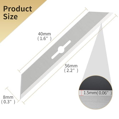 Blades for Straight/Bevel Foam Cutter, 20 Replacement Blades Fits the Straight/Bevel Cutter - color: Blade 5114