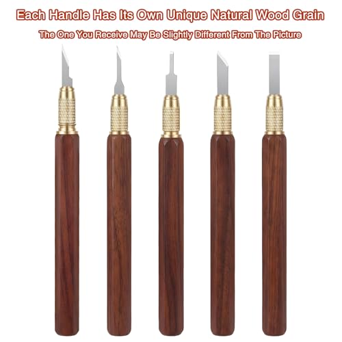11 PCS Exacto Knifes Set, 1 Craft Knife and 10 SK5 Steel Knife Blades & Storage Case, Exacto Blades Sets for Crafting, Modeling, Pumpkin Carving, DIY Artwork