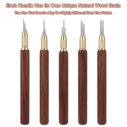 11 PCS Exacto Knifes Set, 1 Craft Knife and 10 SK5 Steel Knife Blades & Storage Case, Exacto Blades Sets for Crafting, Modeling, Pumpkin Carving, DIY Artwork