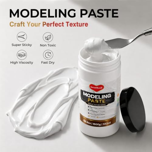 Smallbudi Thick Modeling Paste 1142 ml / 56.4oz for Acrylic Painting - size: 1142 ml