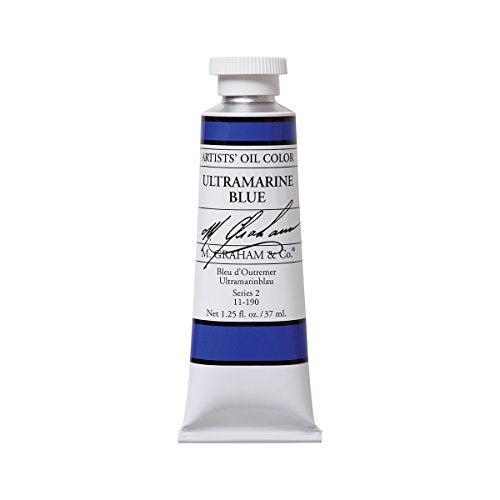 M. Graham Artist Oil Paint Ultramarine Blue 1.25oz/37ml Tube - color: Ultramarine Blue, size: 1.25 Fl Oz (Pack of 1)