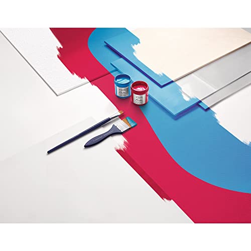Lefranc Bourgeois Flashe Vinyl Paint, Set of 6 x 20ml Tubes | Extra-Fine Vinyl Emulsion Paint; Ultra-Matte, Highly Opaque, Multisurface Use, Easy Mixing