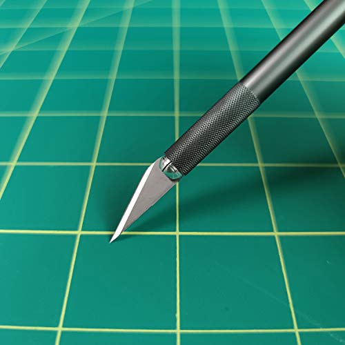 NEWBRAUG 24'' × 36'' Large Self Healing Gridded Rotary Cutting Mat, Big Double Sided 5-Ply Cutting board for Sewing, Quilting, Craft, Fabric & Scrapbooking(Green/Black)… - color: Green & Black, size: 24"L x 36"W