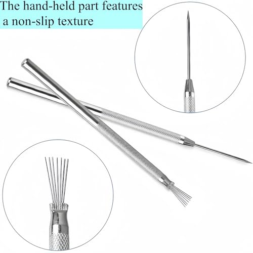 Accfore 9 Pcs Pottery Tools for Sculpting Texturing Artists