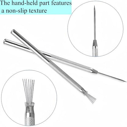 Accfore 9 Pcs Pottery Tools for Sculpting Texturing Artists