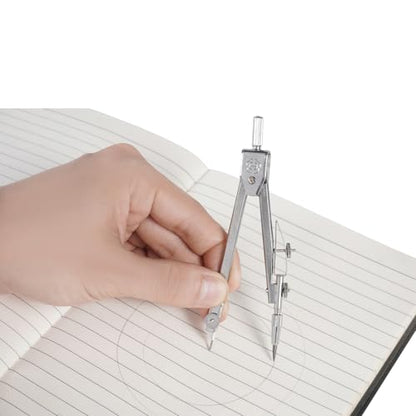 Protractor and Compass Set, Compass Protractor Set, Protractor, Compass for Geometry, Math Compass, Compass School, Math Compass and Protractor, Geometry Tools Set, Geometry Set (Silver)