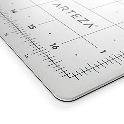Arteza Self Healing Rotary Cutting Mat, 12"x18" with Grid & Non Slip Surface for Fabric, Paper, Vinyl, Plastic, Eco Friendly, Durable & Flexible, Great for Crafts, Quilting, Sewing, Scrapbooking - size: 12"L x 12"W