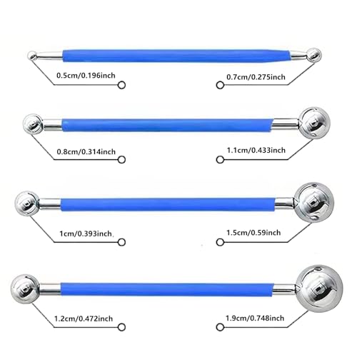 30Pcs Clay Sculpting Tool Set, Polymer Clay Kit with Silicone Sculpting Brushes, Wooden Carving Tools, Ball Stylus, Dotting Pens & Smoothing Sponge, Multi-Function Craft Tools for Pottery, Ceramic - color: 30Pcs