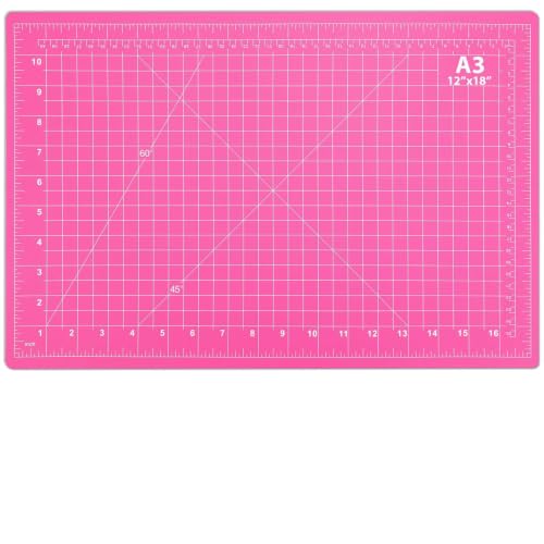 anezus Self Healing Cutting Mat for Rotary Cutting, 17.8" x 11.9", Pink - color: Pink, size: 17.8"L x 11.9"W