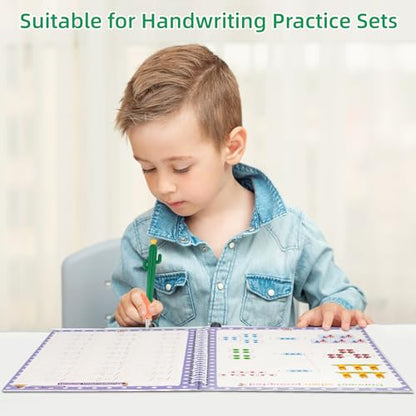 LUCKFUTURE Disappearing Ink Pen, Magic Pens with Grips and Refills, Suitable for Handwriting Practice Book, Reusable Drawing Pen of Invisible Ink, Children's Writing Practice Aid - size: Pens with Grips and Refills