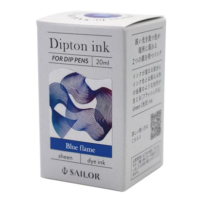 Sailor 13-1800-201 Fountain Pen Bottle Ink Dipton Blue Frame/Scene Water-Based Dye 20ml - color: Blue Frame/Scene