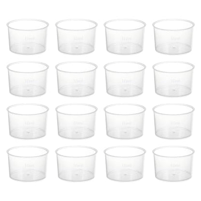 PATIKIL 10ml Measuring Cups, 100Pcs Polypropylene Graduated Measuring Beakers for Lab Experiments, Cooking and Baking, Transplant - size: 10ml
