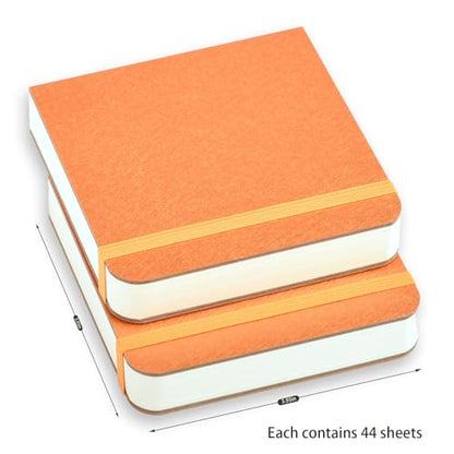 SEMLEART Watercolor Journal,Mixed Media Sketchbook,3.9x3.9inches, 2 Pack, 44 Sheets Each,Cold-Pressed,110lb/230gsm,Suitable for Techniques - size: 3.9×3.9in