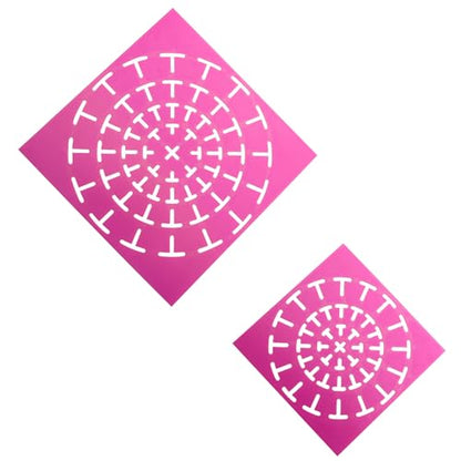2-Piece Mandala Dotting Tools & Stencils Set for Wood, Fabric, Glass, Metal, Walls Decorations