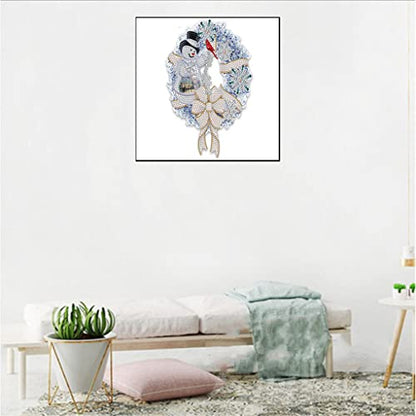 KTHOFCY 5D DIY Diamond Painting Kits for Adults Kids, Christmas Garland Full Drill Embroidery Cross Stitch Crystal Rhinestone Paintings Pictures Arts Wall Decor Painting Dots Kits 15.7X11.8 in