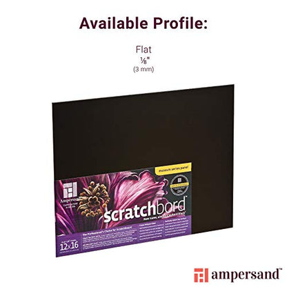 Ampersand Museum Series Scratchbord, 1/8 Inch Depth, 5X5 Inch, Pack of 3 (CBB055) - size: 5X5 Pack of 3