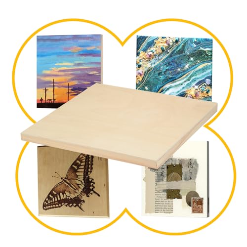 2 Pack 18x24'' Unfinished Gallery Birch Wood Canvas Panels | 1 1/2" Deep Art Cradle Boards for Painting, Pouring, Burning, Epoxy Resin, Laser Engraving Cutting - size: 18*24 2 Pack
