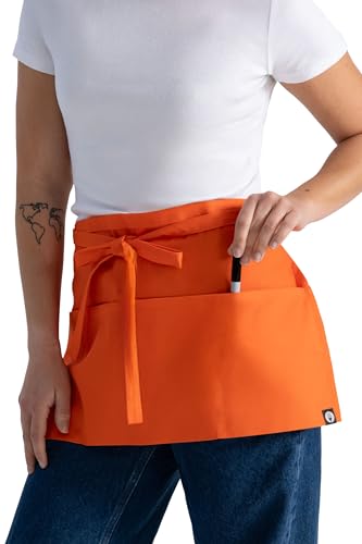 Chef Works Unisex Waitress Apron - color: Tangerine
