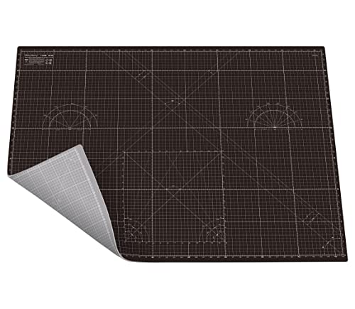 Self Healing Cutting Mat A0 36"x 48" Double Sided Black Mat - color: Black, size: 48"L x 36"W