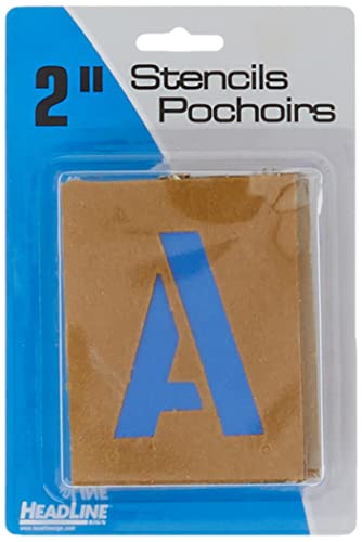 Headline Sign 2in. Stencil Kit, Caps/ Numbers - size: 2 Inch, style: Letters/Numbers/Symbols