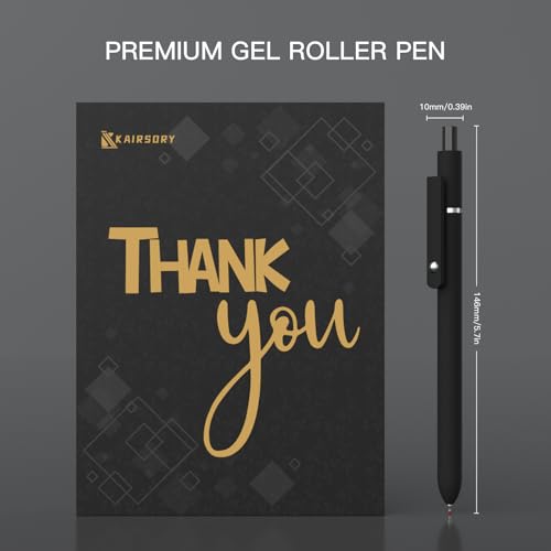 Retractable Gel Pens,0.5mm Fine Point Pen Smooth Writing japanese gel pen, quick drying black ink,High-End Series Ballpoint,Gifts for Women and Men(10 Pcs Black Ink-Black Gray shaft pens) - color: 10 Pcs black and gray-Black Ink-0.5mm-Style 3