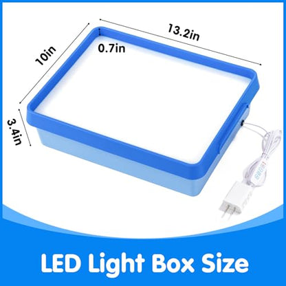 Odoorgames Young Explorers Light Table – Light Up Table (Blue) - color: Blue