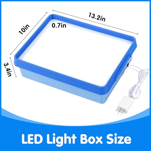 Odoorgames Young Explorers Light Table – Light Up Table (Blue) - color: Blue
