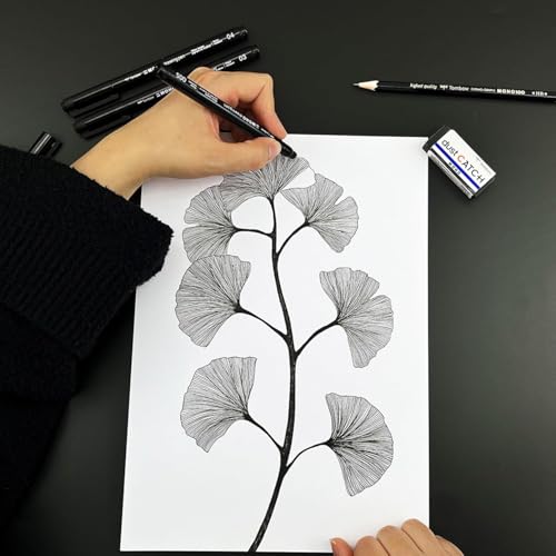 Tombow MONO Drawing Pen Fineliner - Water and Light Resistant - 0.05/0.1/0.2mm - Black Ink - Pack of 3 In Envelope Gift Packaging