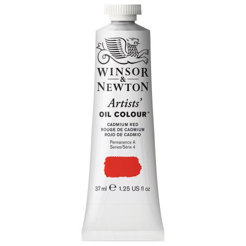 Winsor & Newton Artists' Oil Paint, 37ml Tube, Cadmium Red - color: Cadmium Red, style: 1.25-oz Tube