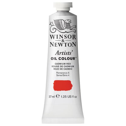 Winsor & Newton Artists' Oil Paint, 37ml Tube, Cadmium Red - color: Cadmium Red, style: 1.25-oz Tube