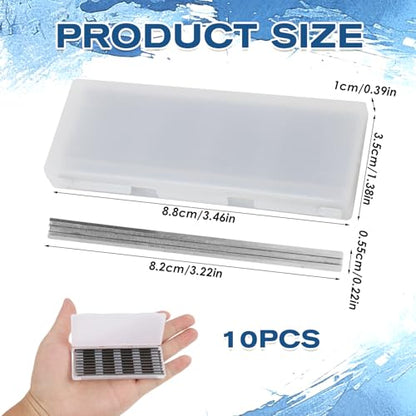 10 Pcs 3-1/4" Planer Blades Replacement Part with Packaging Box | Compatible with Bosch, DeWalt, Black, Decker, Ryobi and More Portable Planers, Carbide Knives Gift for Craftsman, Carpenter