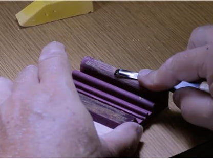 Flexcut Wood Carving Tools | Flexcut SlipStrop | Polish and Debur Cutting and Carving Tools For Razor Sharp Blade Edges | Includes Polishing Compound | PW12 | Made in the U.S.A.