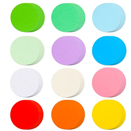 FOBSME 600 Pcs 2 Inch Round Cutouts Mini Paper Circle Die Cuts for Crafts | Small Assorted Color Construction Round Shape Accents for DIY Project School Classroom Bulletin Board Decorations - color: Assorted Color