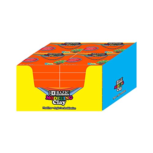 BAZIC Products Orange Modeling Clay, 1 lb, 24-Case - color: Orange, size: 24-Pack