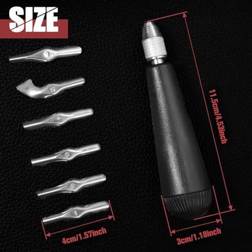 Linoleum Cutter Kit Assortment Craft Linoleum Cutter Kit Linocut Carving Tools Rubber Block Stamp Carving Block Stamp Making Includes Plastic Storage Handle and 5 Blades