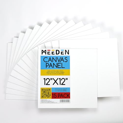 MEEDEN Canvas Boards for Painting White: 5"x7" 100% Cotton Canvas 24 Pack - size: 5"x7"