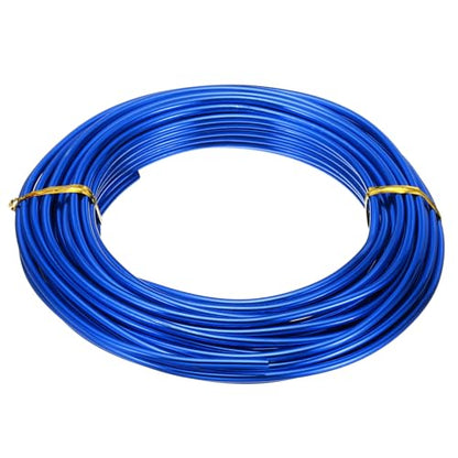 PATIKIL Aluminum Jewelry Making Wire, 3mm 9 Gauge, Blue, 10m/32.8ft - color: Blue, size: 3mm