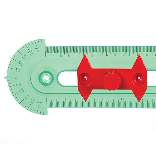 Learning Resources Bullseye Demonstration Compass, Dual-Scale Ruler, Classroom Whiteboard Accessories, Teacher Aids, Grades 1+