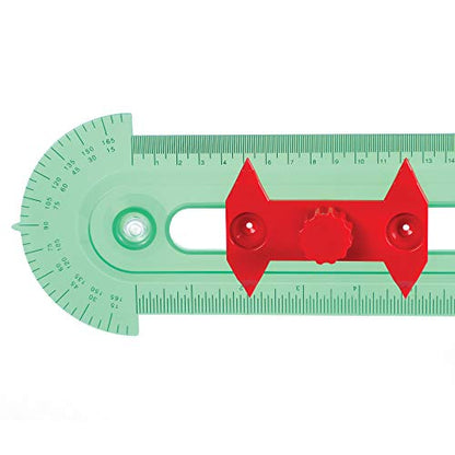 Learning Resources Bullseye Demonstration Compass, Dual-Scale Ruler, Classroom Whiteboard Accessories, Teacher Aids, Grades 1+