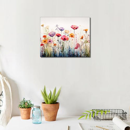 TUMOVO Colorful Flower Field Paint by Numbers for Adults - color: Blume