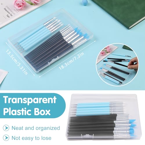 Silicone Sculpting Tools, Pottery Tools, Clay Tools, Clay Sculpting Tools | Clay Tools Sculpting with 15 PCS Modeling Dotting Tool, Embossing Tool for Modeling, Nail, Painting - color: Color A