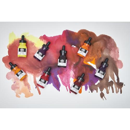Liquitex Professional Acrylic Ink, 1-oz (30ml) Jar, Iridescent Rose Gold - color: Iridescent Rose Gold, style: 1-oz Jar