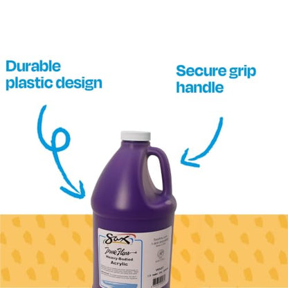 Sax Heavy Body Acrylic Paint for School and Arts and Crafts Use, Violet, 1/2 Gallon